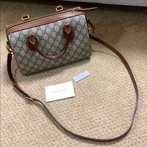 Gucci GG supreme top handle bag